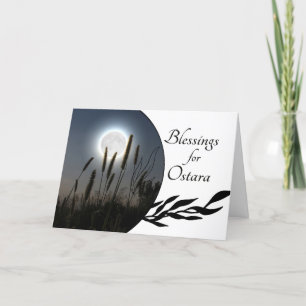 Segnungen für Ostara Spring Vernal Equinox Card Karte