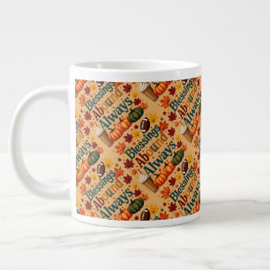 Segnungen Reichlich Immer Herbst Design Jumbo-Tasse