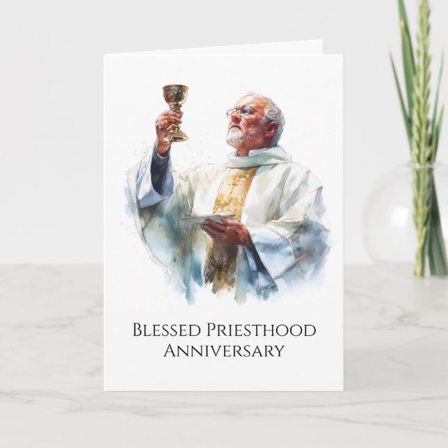 Segnungsfeier der Priesterweihe Karte (Vorderseite)