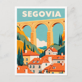 Segovia Spain Art vintage Travel Postkarte