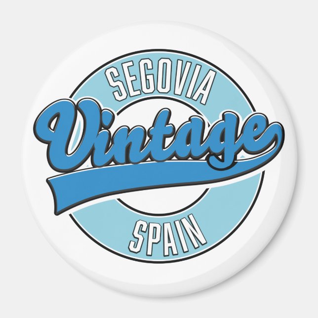 Segovia spain Retrologo Magnet (Vorne)