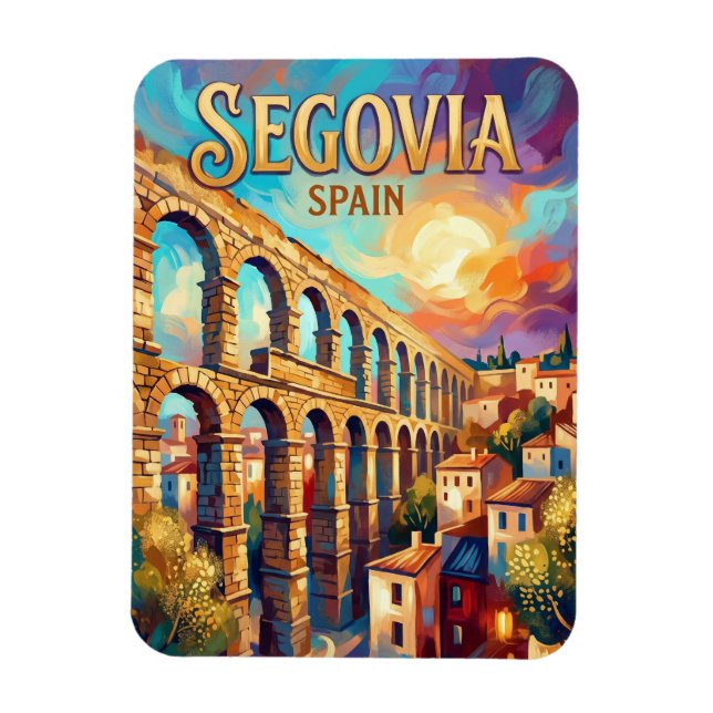 Segovia Spanien Magnet (Vertikal)