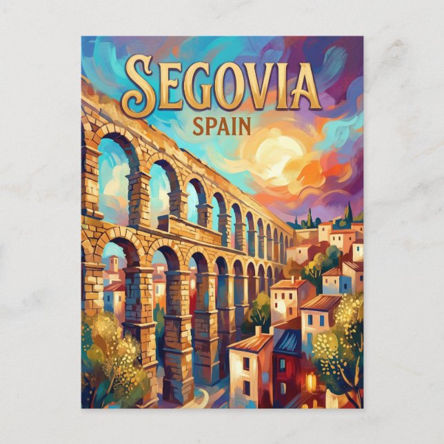 Segovia Spanien Postkarte (Vorderseite)