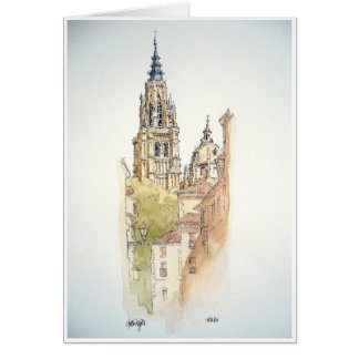 Segovia, Toledo. Aquarellmalerei