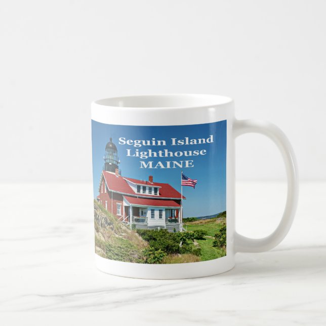 Seguin Insel-Leuchtturm, Maine-Tasse Kaffeetasse (Rechts)
