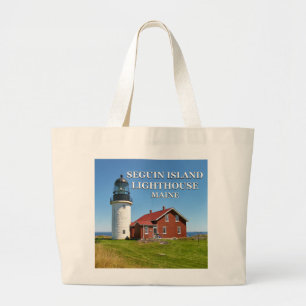 Seguin Island Leuchtturm, Maine Jumbo-Tragetasche Jumbo Stoffbeutel