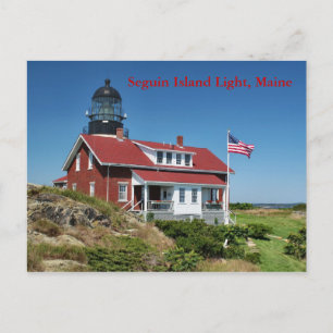 Seguin Island Light, Maine Postcard Postkarte