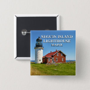 Seguin Island Lighthouse, Maine Button