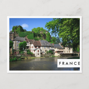 Segur-le-Chateau in Frankreich - weiße Postkarte