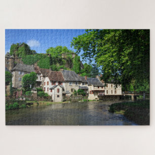 Segur-Le-Chateau traditionelles Dorf in Frankreich Puzzle