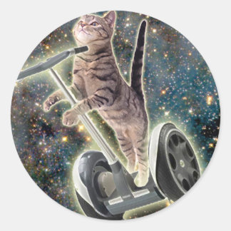 Segway Kitty Runder Aufkleber