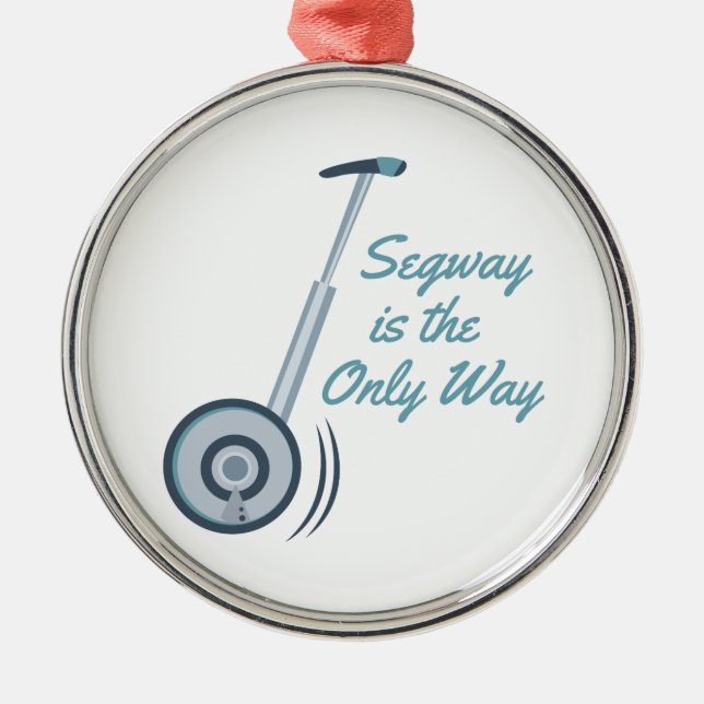 Segway Silbernes Ornament (Vorne)