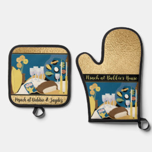 Seh-Zeit Ofenhandschuh & Topflappen-Set