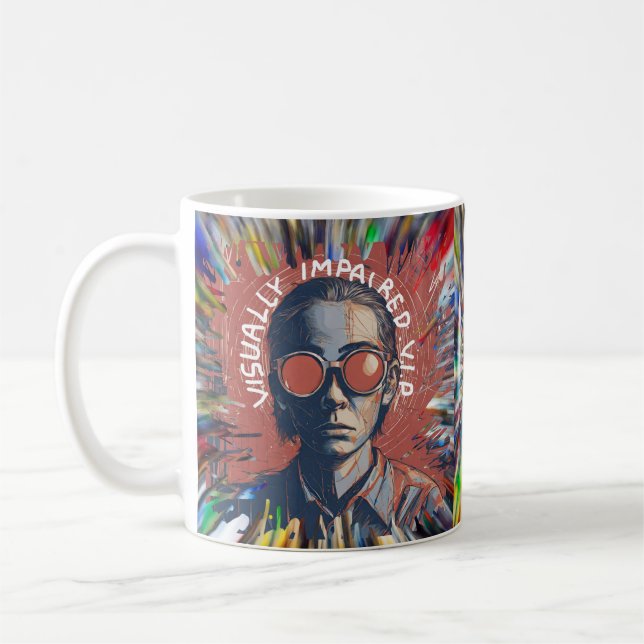 Sehbehinderte VIP-Tasse Sehverlust blind Kaffeetasse (Links)