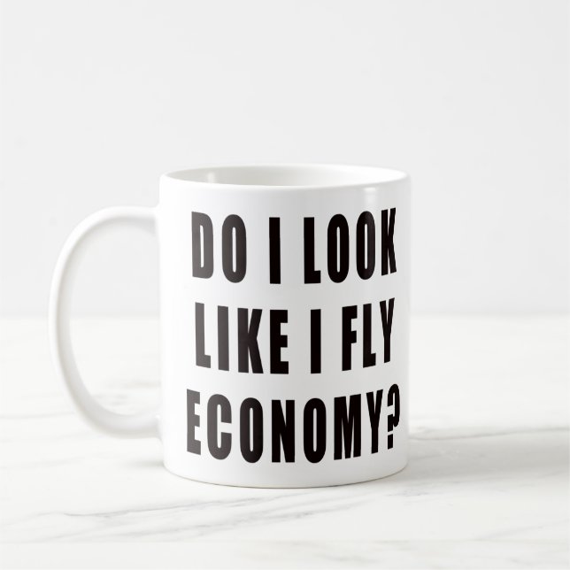 Sehe ich aus, als ob ich eine Fliegenwirtschaft hä Kaffeetasse (Links)