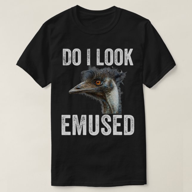 Sehe ich Emuse Funny Emu Animal Liebe Emus Bird F? T-Shirt (Design vorne)