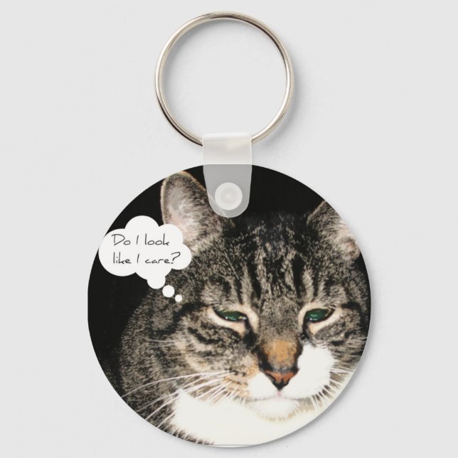 Sehe ich so aus, als wäre es mir wichtig? schlüsselanhänger (Vorderseite)