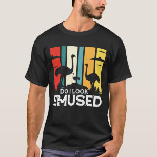 Sehe ich verwirrt aus - Funny Emu Bird T-Shirt