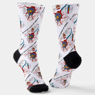 Sehe ich wie ein Bündel Nerven aus? Neuron Synapse Socken