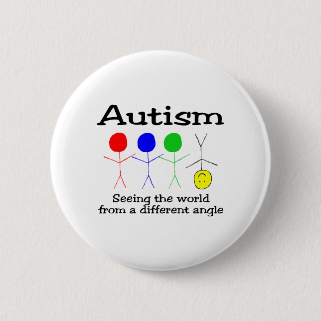 Sehen der Welt von einem anderen Winkel Button (Vorderseite)