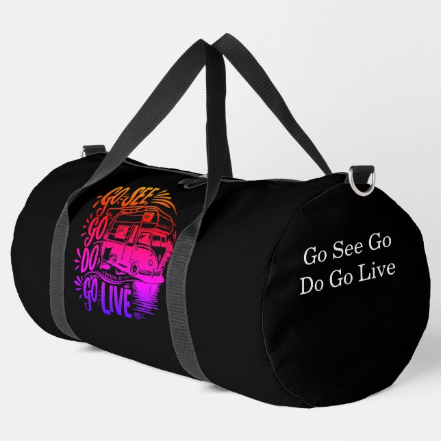 Sehen, Go Do, Go Live Adventure Duffle Bag (Linke Ecke)