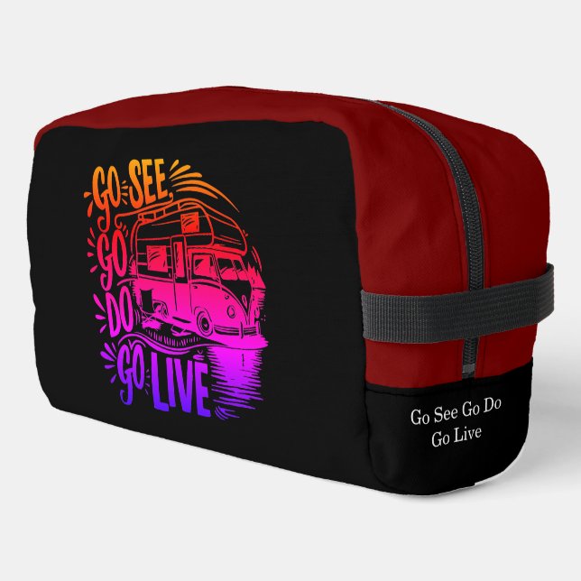 Sehen, Go Do, Go Live Adventure Waschbeutel (Linke Seite)