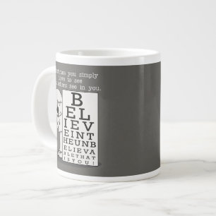 Sehen ist Glaubensdiagramm Jumbo-Tasse