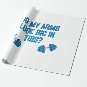 Sehen meine Arme darin groß aus? Geschenkpapier