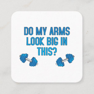Sehen meine Arme darin groß aus? Quadratische Visitenkarte