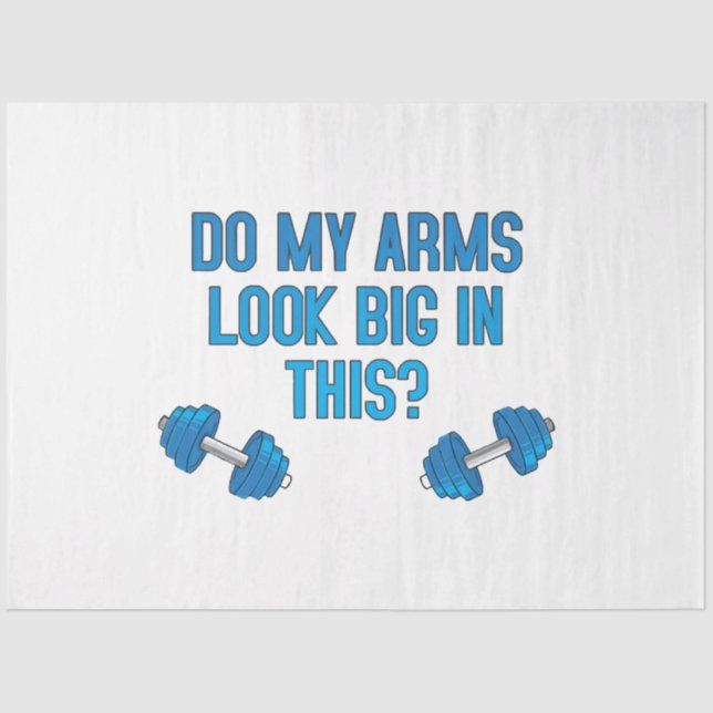 Sehen meine Arme darin groß aus? Seidenpapier (Vorderseite)