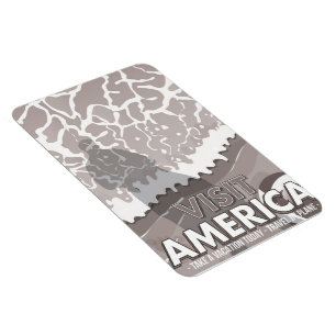 Sehen Sie Amerika Vintage-Cartoon Magnet