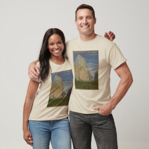 Sehen Sie Amerika Vintage Zion Park Reiseplakat T-Shirt