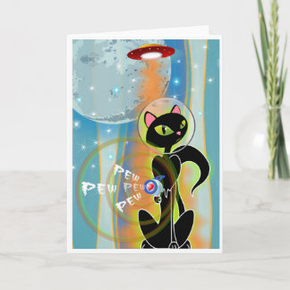 SEHEN SIE AUS! KITTEN GOTTA RAYGUN CARD KARTE