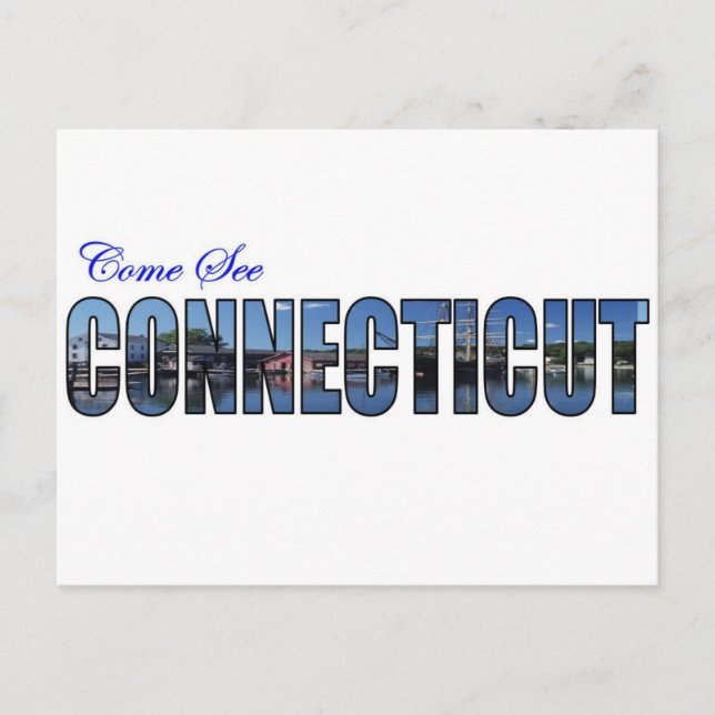 Sehen Sie Connecticut Postkarte (Vorderseite)