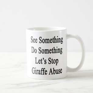 Sehen Sie, dass etwas, etwas zu tun uns Giraffe Tasse