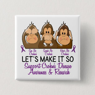 Sehen Sie, dass zu sprechen keine Crohns Krankheit Button