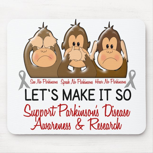 Sehen Sie, dass zu sprechen keine Parkinsons Mousepad (Vorne)