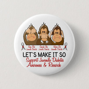 Sehen Sie, dass zu sprechen keinen Jugenddiabetes Button