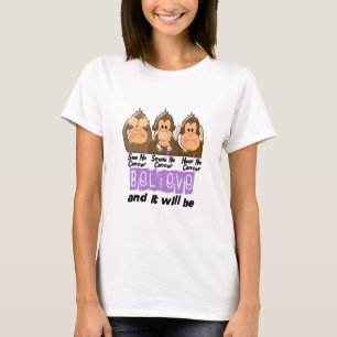 Sehen Sie, dass zu sprechen keinen Krebs 1 hören T-Shirt