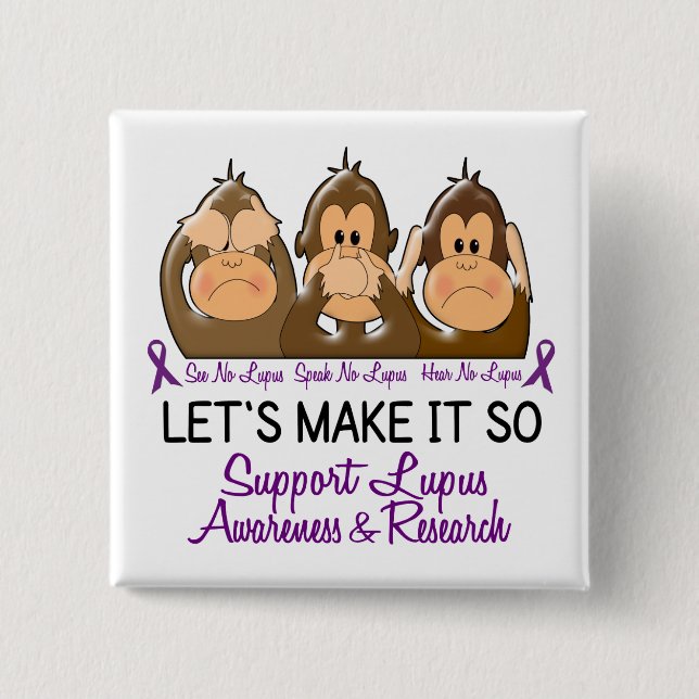 Sehen Sie, dass zu sprechen keinen Lupus 2 hören Button (Vorderseite)