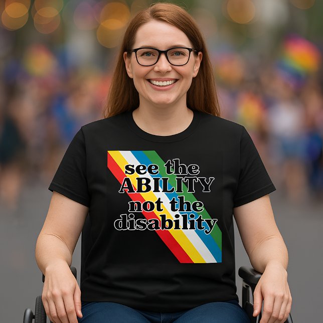 Sehen Sie den Preis für Behinderung Inspiration T-Shirt (Disability Pride T-Shirt)