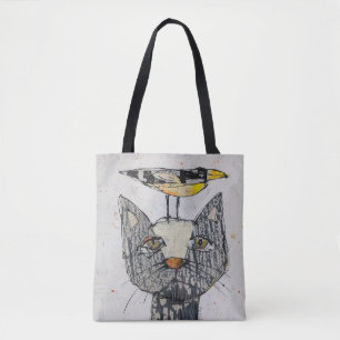 Sehen Sie den Vogel? Tragetasche