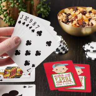 SEHEN SIE DIE ERSTE GRADE HIER KOMME ICH lustig ni Spielkarten
