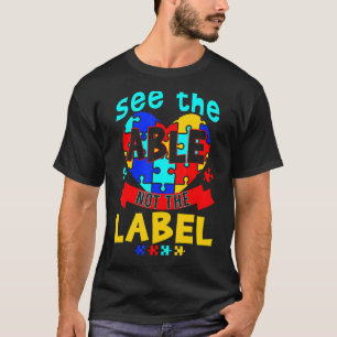 Sehen Sie die Fähigkeit nicht das Etikett Rätsel A T-Shirt