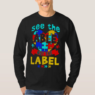 Sehen Sie die Fähigkeit nicht das Etikett Rätsel A T-Shirt