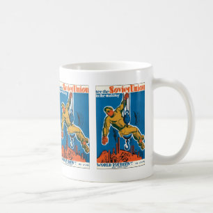 Sehen Sie die sowjetische Gewerkschaft im Entstehe Kaffeetasse