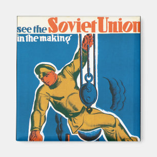 Sehen Sie die Sowjetunion im Aufbau Magnet