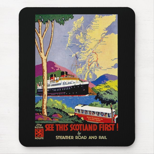 Sehen Sie dieses Schottland zuerst! Mousepad (Vorne)