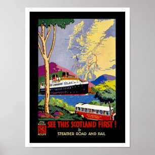 Sehen Sie dieses Schottland zuerst! Poster