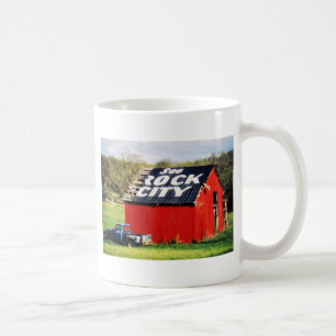 Sehen Sie Felsen-Stadt-Scheune Kaffeetasse